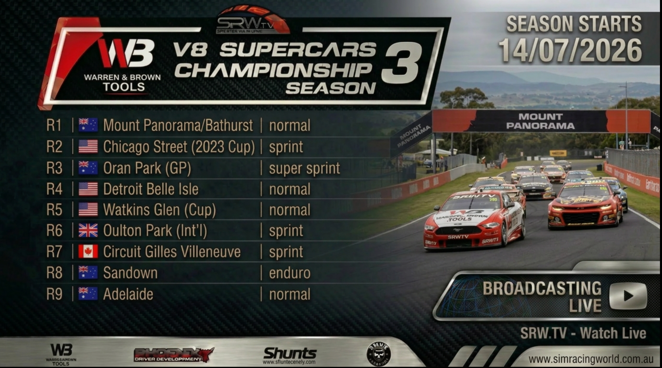 SEASON 3 OPEN. Sim Racing World Season 3 Subscription 2026 – Join the Action Live!
