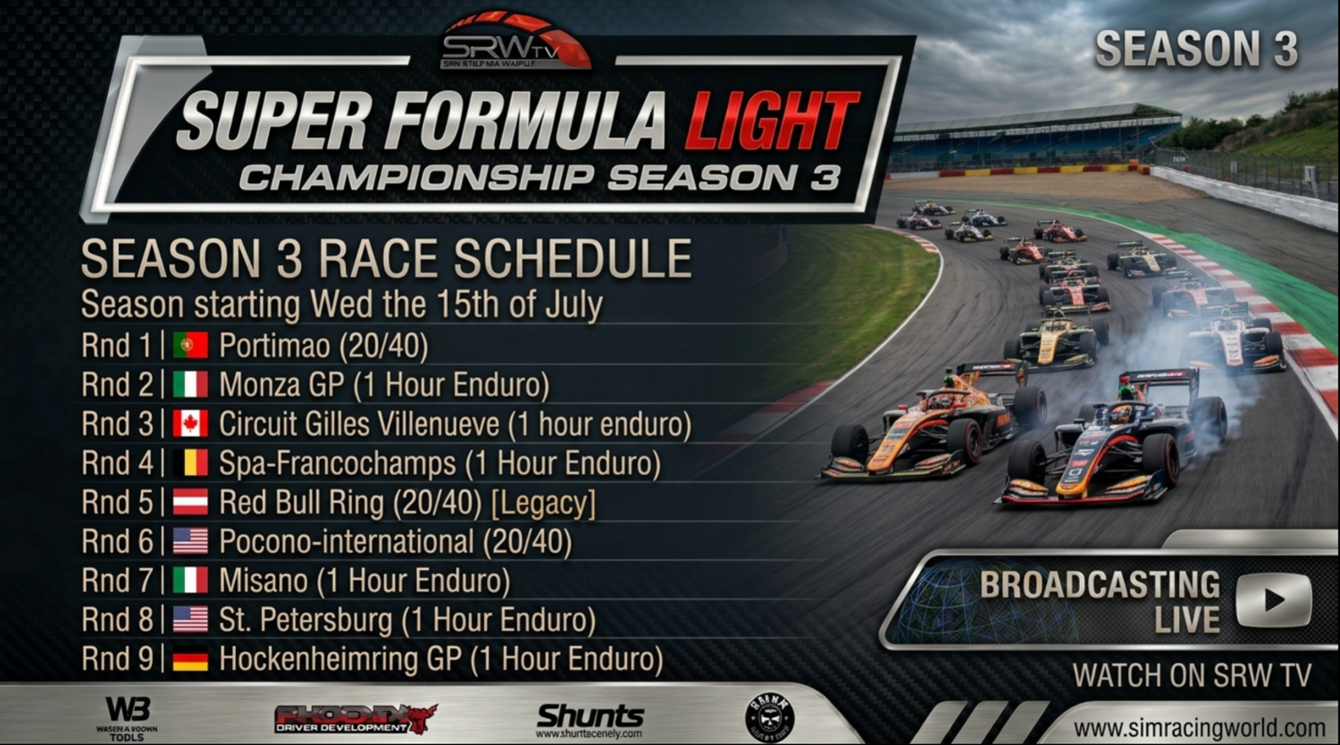 SEASON 3 OPEN. Sim Racing World Season 3 Subscription 2026 – Join the Action Live!