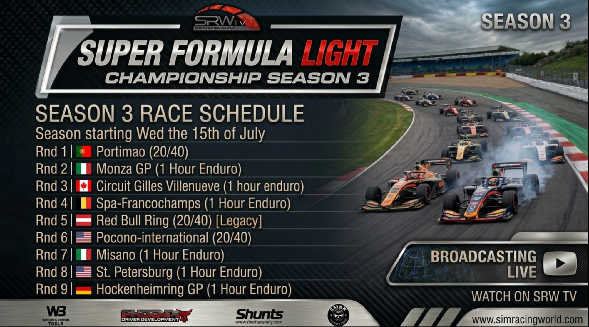 SEASON 3 OPEN. Sim Racing World Season 3 Subscription 2026 – Join the Action Live!