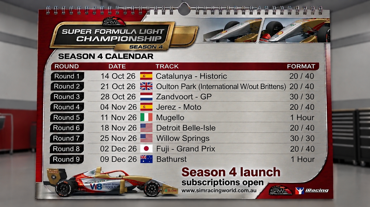 SEASON 4 OPEN. Sim Racing World Season 4 Subscription 2026 – Join the Action Live!